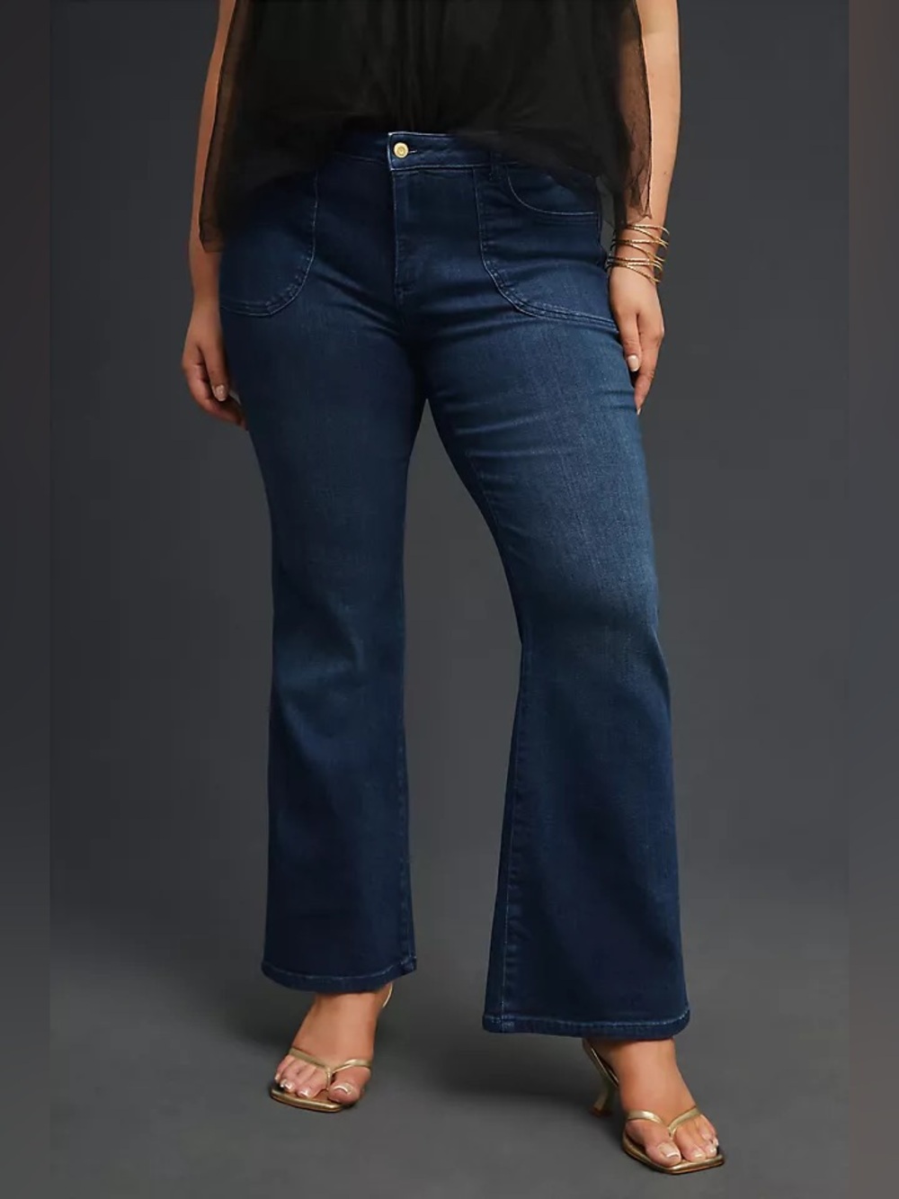 Pilcro The Icon Low-Rise Flare Jeans Size 33